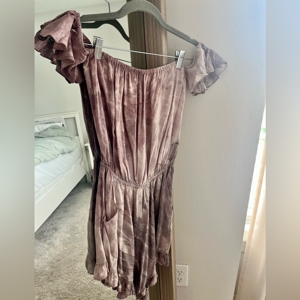 Shore Purple Tie Dye Romper